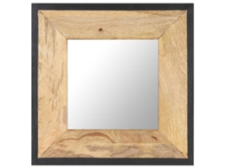Mirror, Mirrors Vidaxl Marrom Madeira (50 X 50 Cm)
