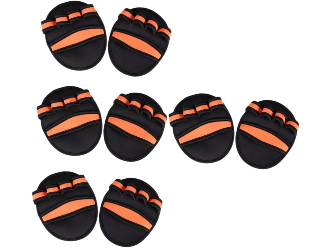 Luvas De Levantamento Peso Happyyami 4 Pares, Palma Antiderrapante, Aderência Confortável Para Treino E Exercícios Na