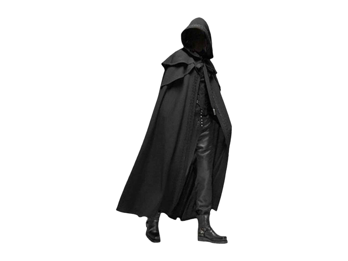 Capote com Capuz Halloween, Unissexo, Medieval LAXISCREED