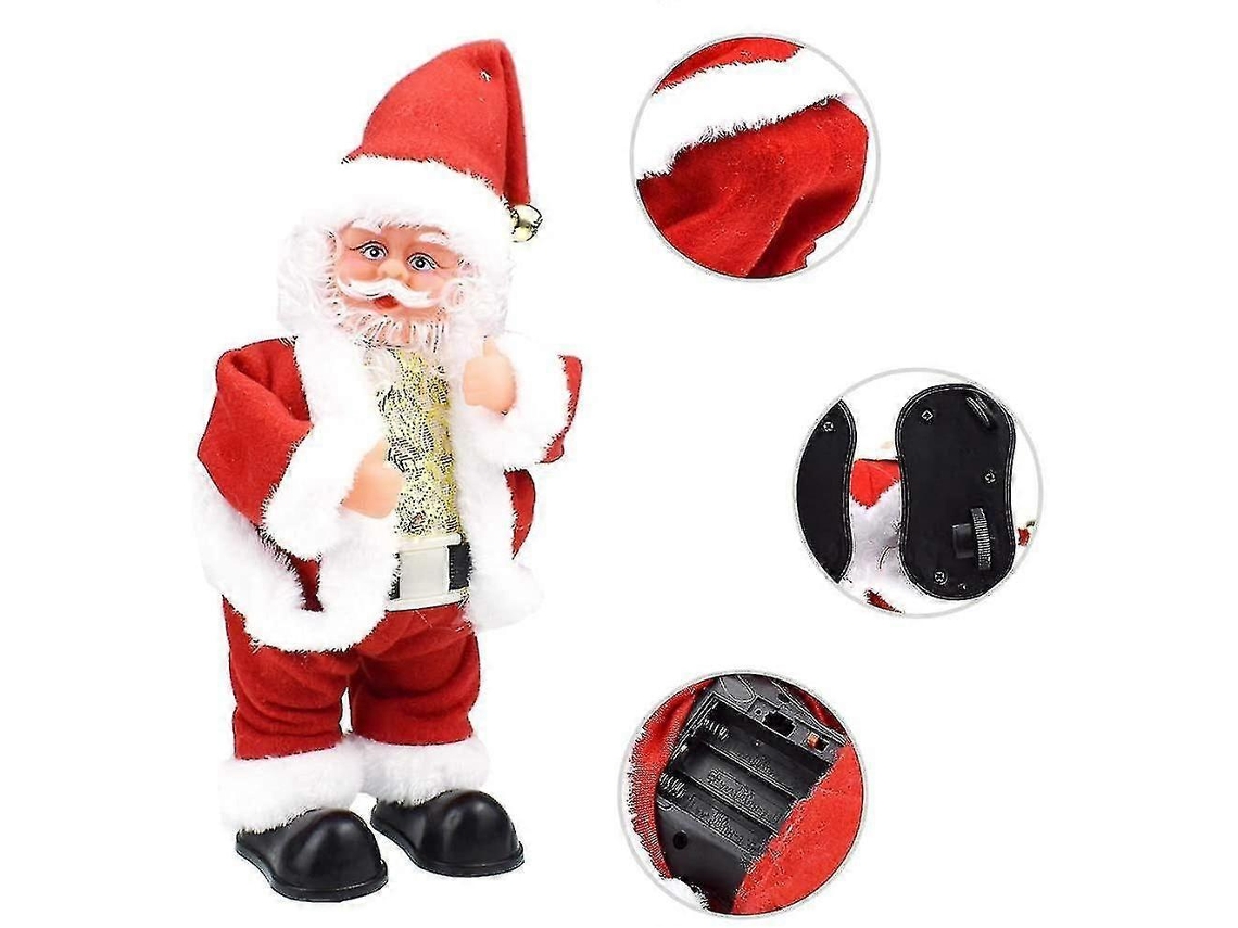 Boneco De Natal Pai Cantor E Dançarino