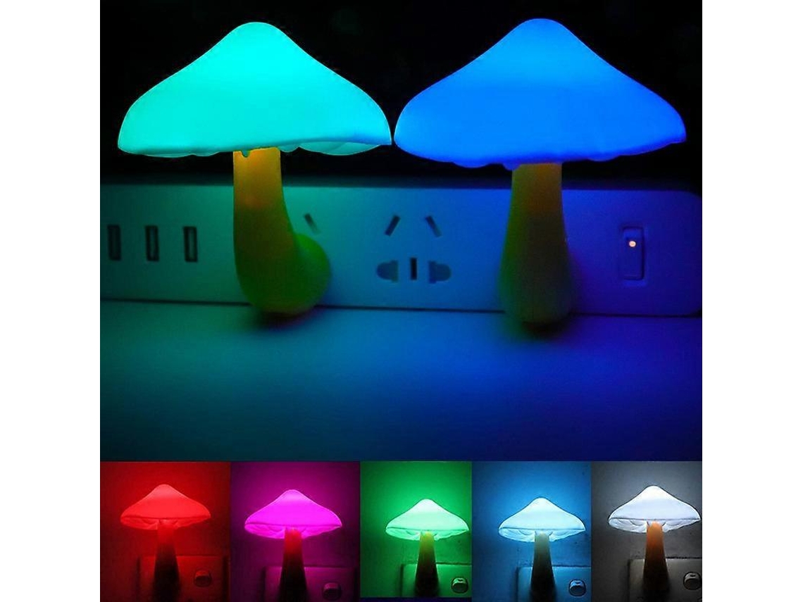 Luminária Noturna Elétrica Em Formato De Cogumelo Com Sensor De Luz PENGDSJE
