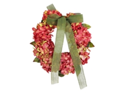 Guirlanda de Ações de Graças com Hortênsia, Laço e Flores para Porta de Entrada LAXISCREED
