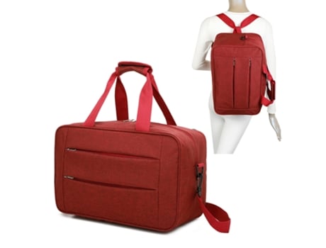 Mala de Cabine Convertível em Mochila Ryanair Vermelho 40X20X25Cm 20L RAYKONG