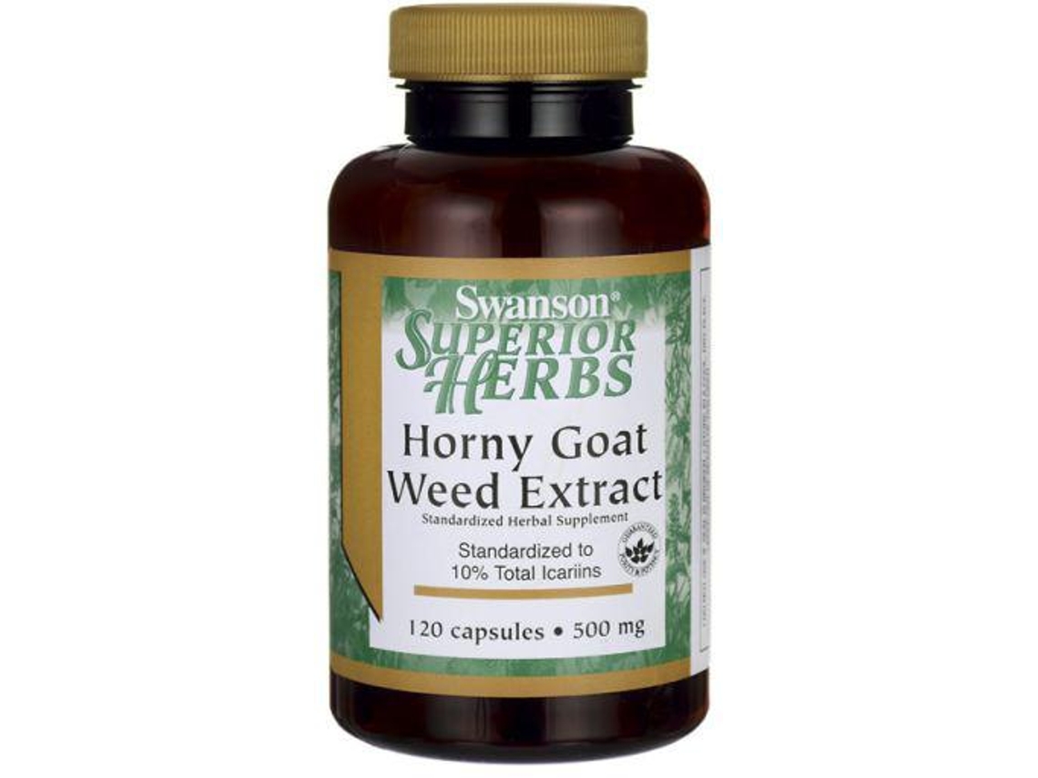 Swanson Horny Goat Weed Extract 500 Mg 120 Cápsulas