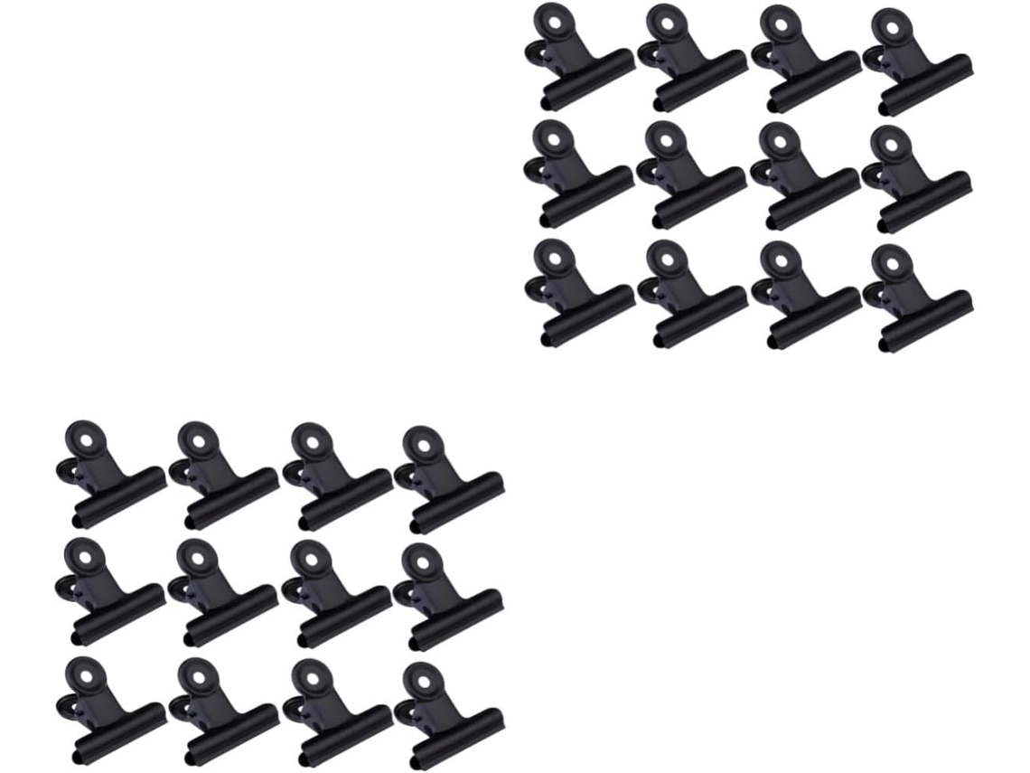 Conjunto Tehaux com 60 clipes de papel para massa, clipes grandes para arquivos, clipes de papel.