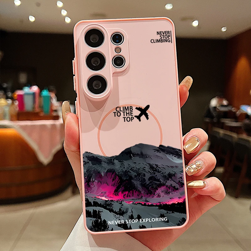 Capa Magnética Rosa Para Celular Samsung Galaxy A57
