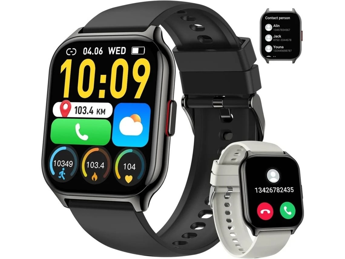 Smartwatch Fazer / Receber Chamadas Bluetooth Para Telefone Android Iphone Ao Ar Livre À Prova Dágua Esportes Digitalis Relógio De Corrida Bestvite