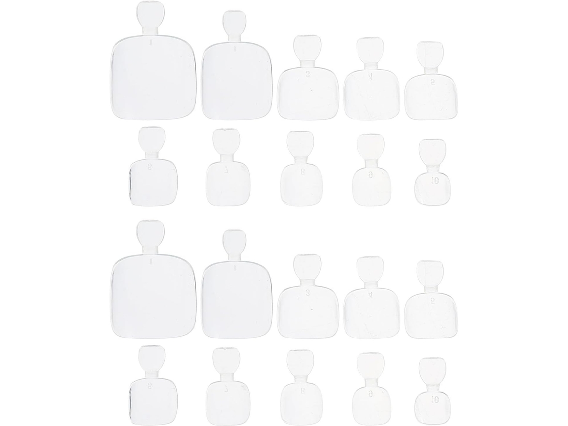 Unhas Postiças Transparentes Em Abs, Fáceis E Prásticas, 500 Unidades.