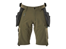 Calças Curtas Com Bolsos Pendurados Advanced 17149 Verde 45 MASCOT