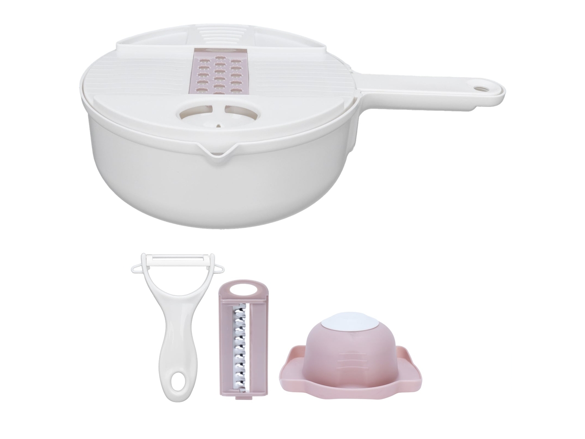 Cortador Vegetal Manual 12 em 1 LAXISCREED Rosa