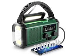 Radio Portátil - - 20000mah - Batterie 20 000 Mah - Solaire Manivelle - Am/fm Ondes Courtes