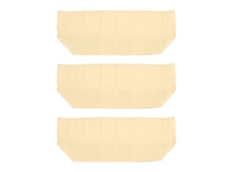 3 Pack Capa Antifrost Planta Retangular Tela No Tejida Com Cordão Para Plantas Exteriores 100x40x45cm Bege