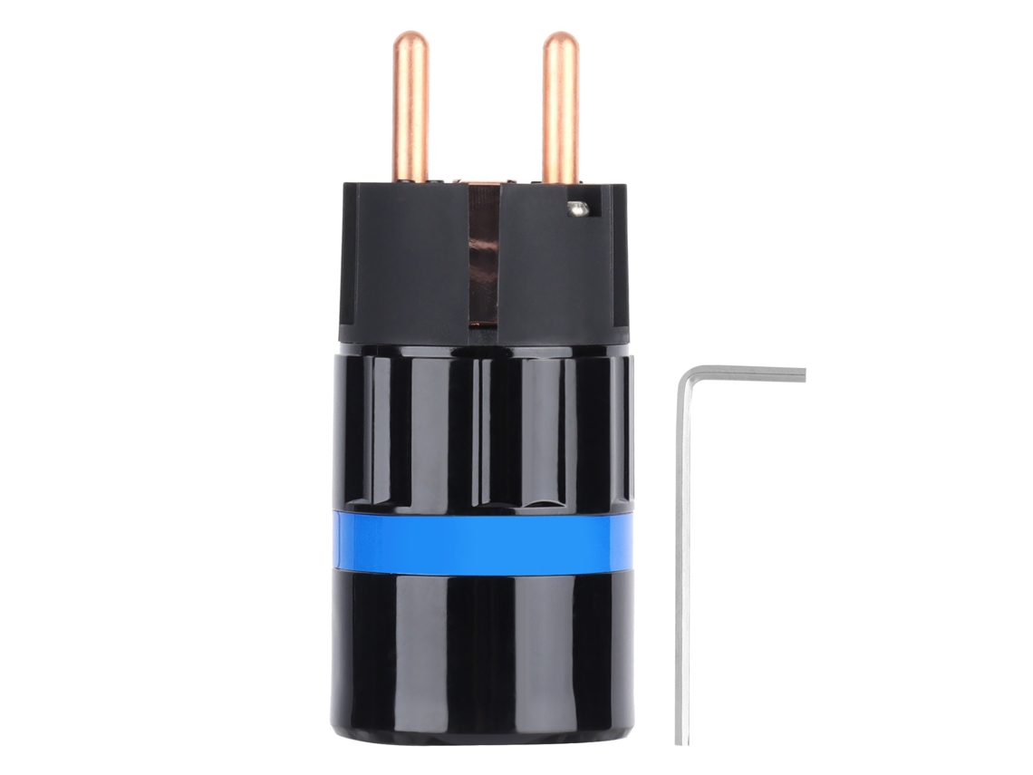 Aetheria conector de Alimentação de Áudio Monosaudio em Cobre Puro Plug para Cabo de Energia E104 F104