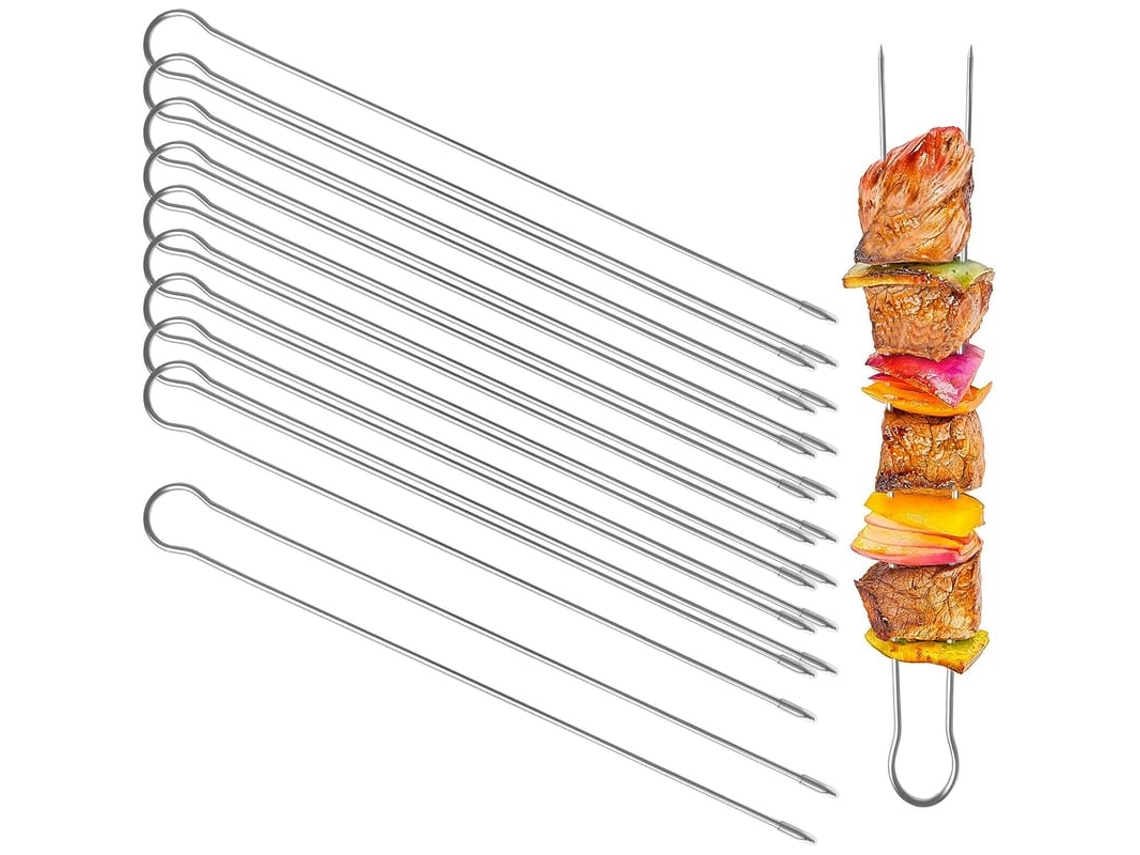 Pernas De Churrasco De Aço Inoxidável 10pcs Reutilizáveis U-forma Para Churrasco Picnic Camping Festa