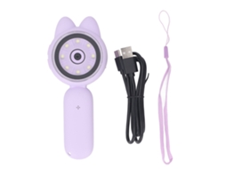 Microscopio Para Niños Com Tela Hd Ips, 3 Níveis De Luz Led, Portátil E De Bolso Roxo