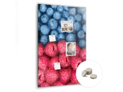 Quadro Magnético Mirtilos E Framboesas Para A Cozinha Espelharte (60x90 Cm)
