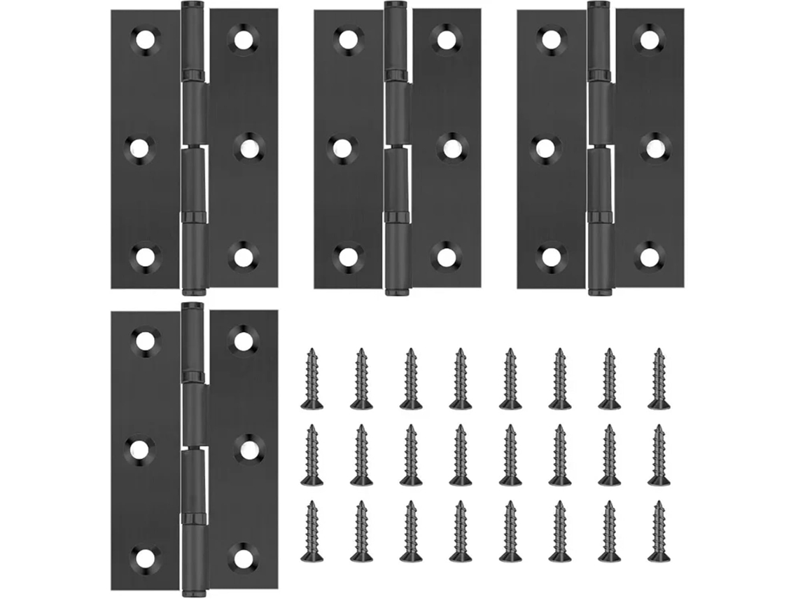 Pacote Com 20 Dobradiças De Porta 2/3/4 Polegadas Em Aço Inoxidável,
