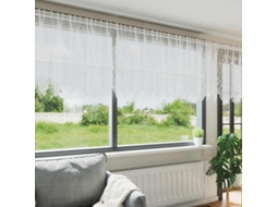 Vidaxl Cortina De Renda Branco 80 X 500 Cm Poliéster