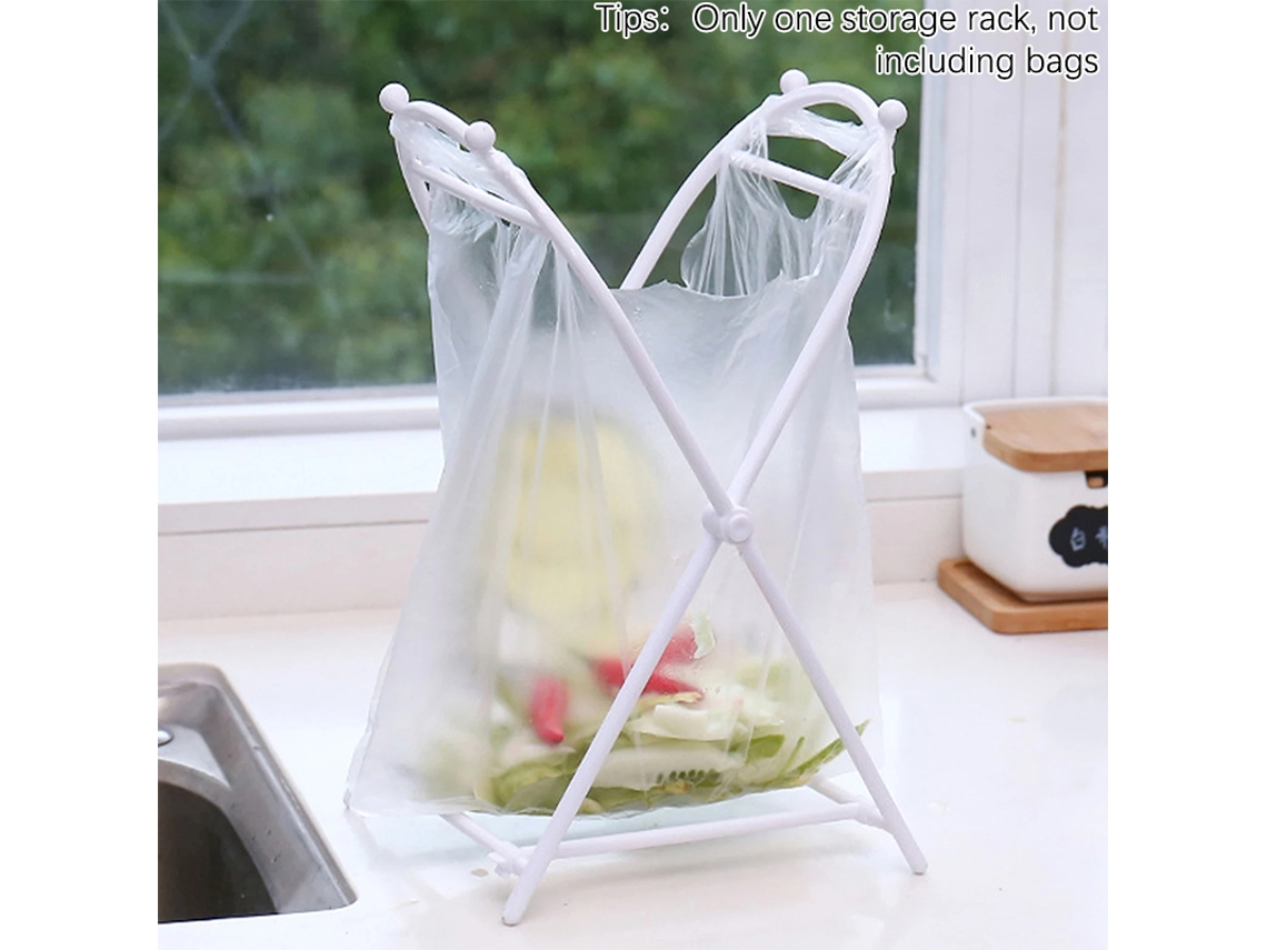 Suporte Para Saco De Lixo, Reciclado, Plástico, Dobrável, Lurelia
