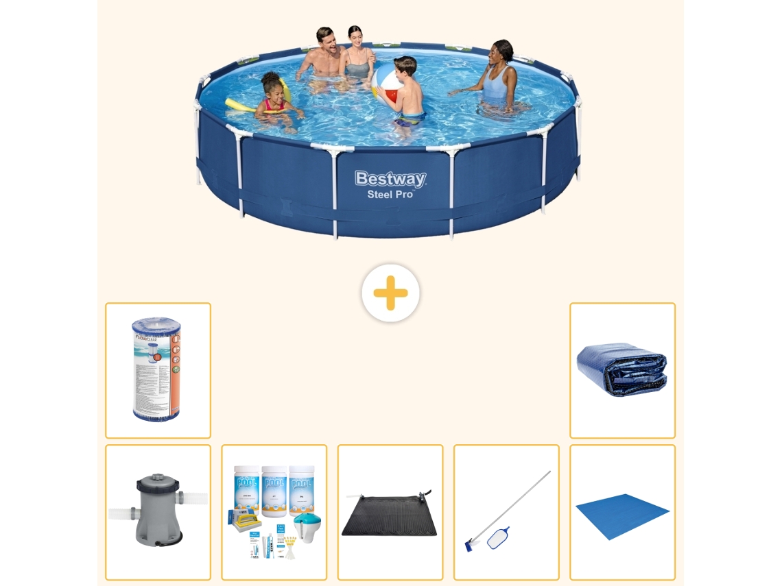 Bestway Piscina Bestway Steel Pro Redonda - 396x84 Cm - 8-peças S21616