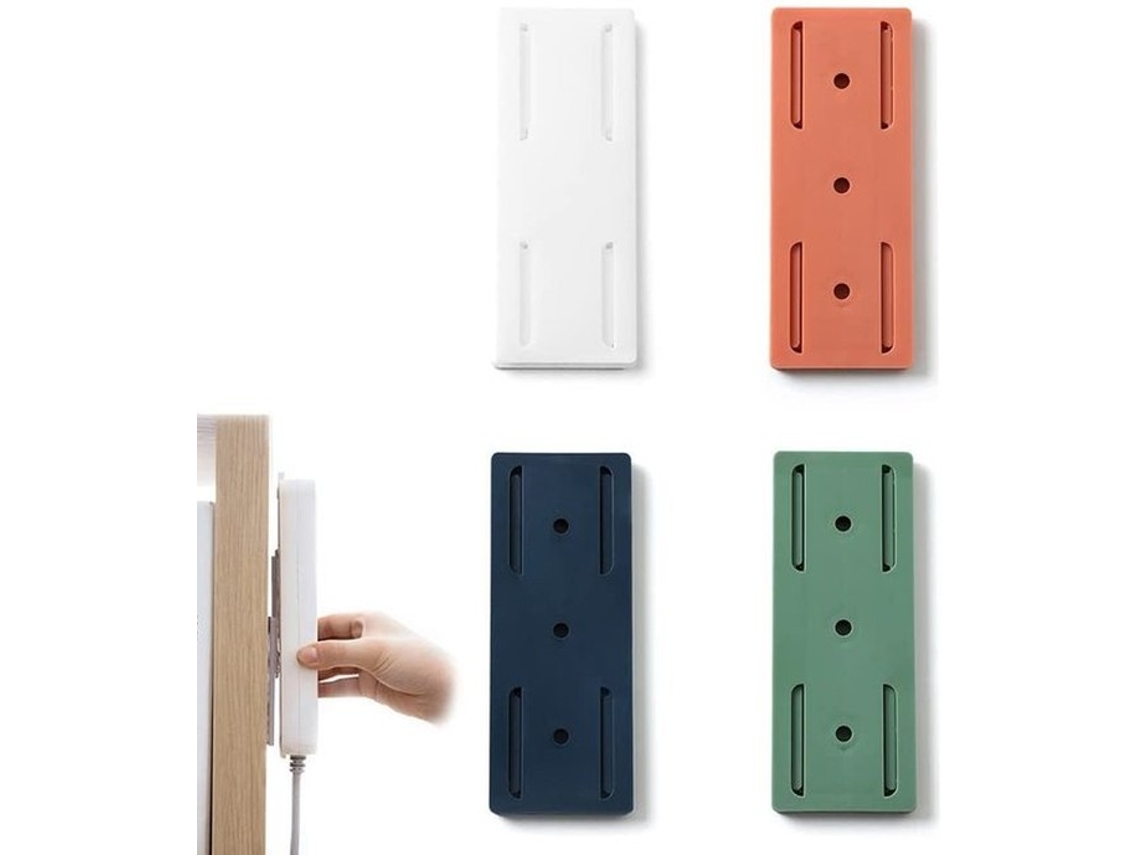 Conjunto De 4 Fixadores De Socket Autoadherentes Para Fixação Na Parede