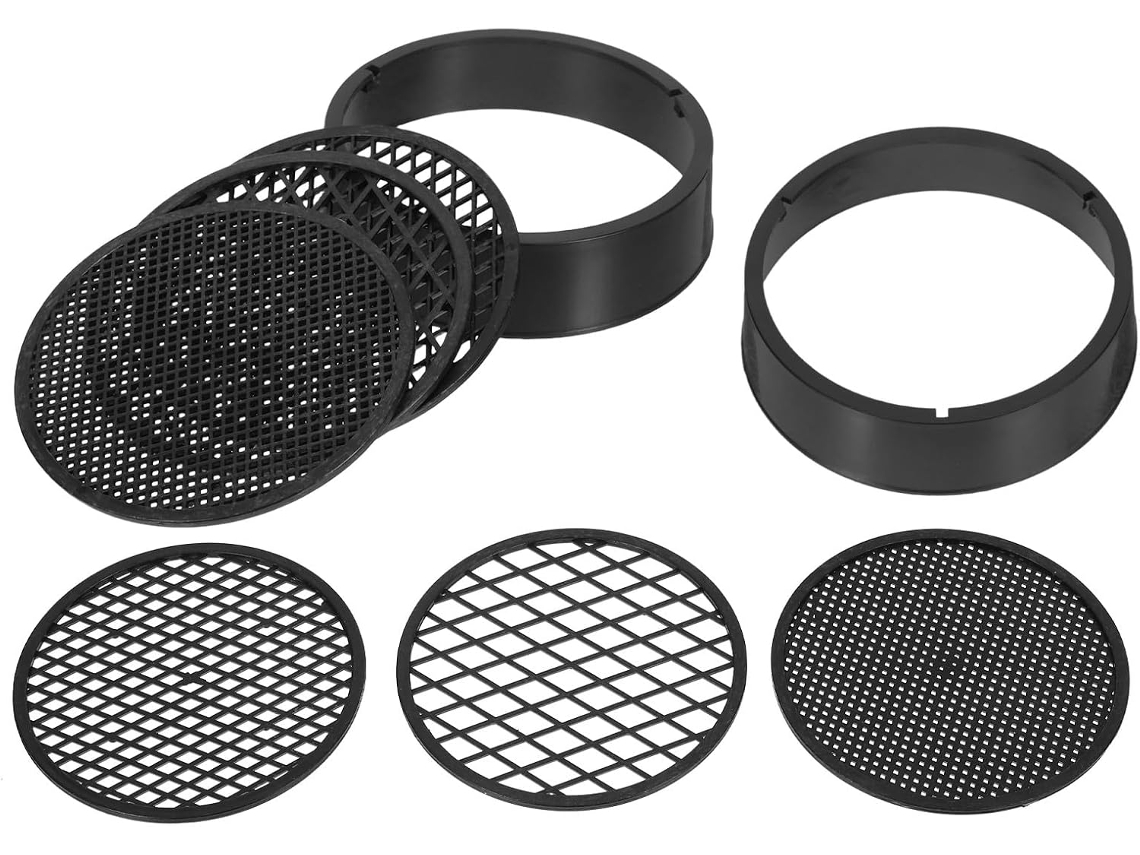 Conjunto De 2 Peneiras De Malha Fina Para Jardim, Para Peneirar O Solo.