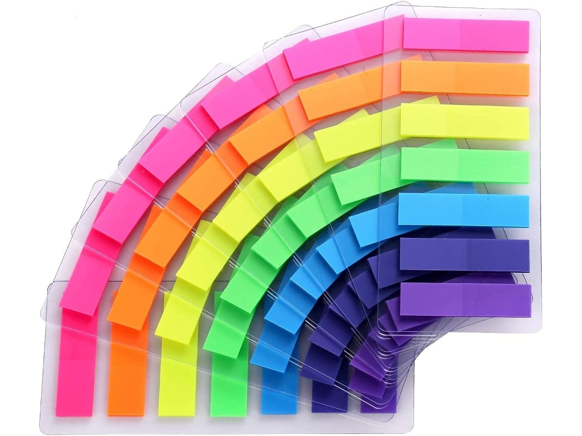 980 Blocos de Notas Autoadesivas Coloridas em 7 Cores BRILVIBERA