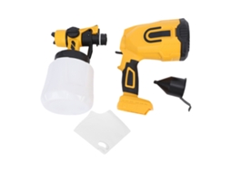 Pistola de pintura elétrica (compatível com bateria Makita de 18V, com visor digital de potência e função de micro pulverização de alta pressão)