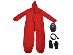 Conjunto de Fantasia LAXISCREED com Máscara, Luvas e Cinto para Halloween e Festas