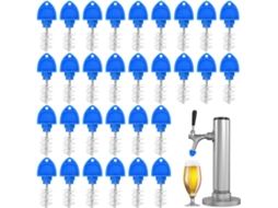 Pacote Com 30 Escovas Para Torneira De Chope, Protetora Para Tampa De Torneira De Chope, Azul