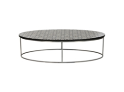 Mesa de Centro Artesanal com Incrustações de Osso, 150x80x40cm ALEXANDRA HOUSE LIVING