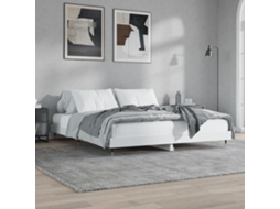 Vidaxl Estrutura de Cama 200x200 Cm Derivados de Madeira Branco