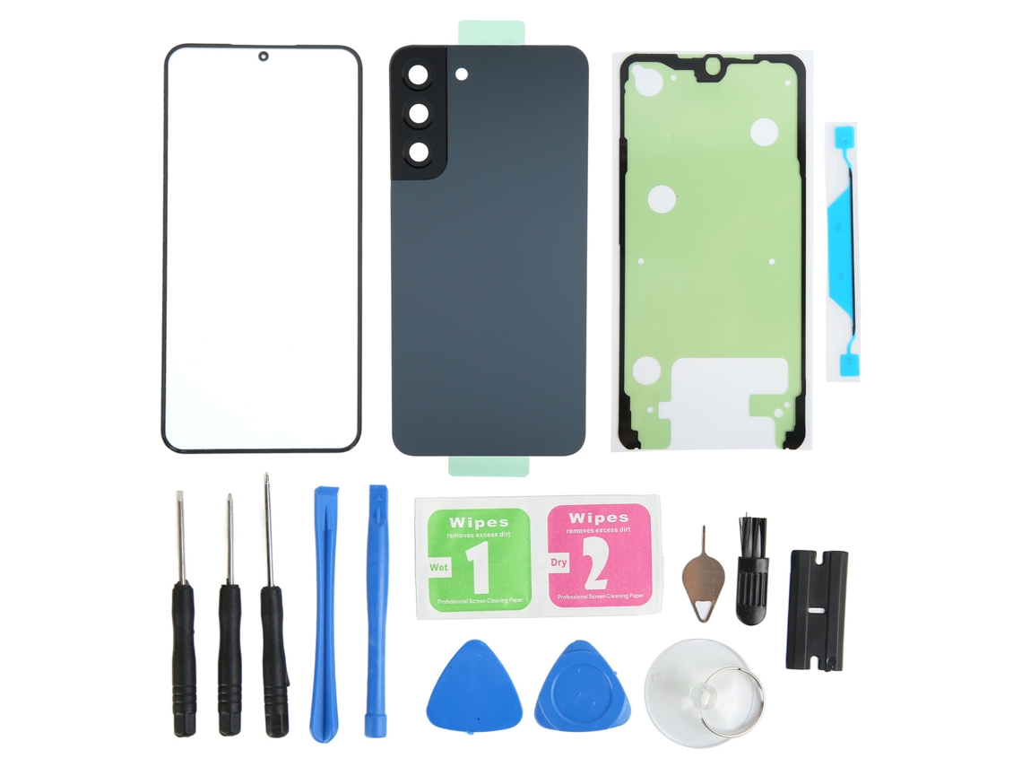 Capa Vidro Traseira Samsung Galaxy S22 Plus Cinza