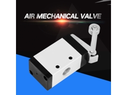 Válvula Pneumática Mecânica Laxiscreed G1/4 Alumínio Com Controle De 2 Posições E 3 Vias