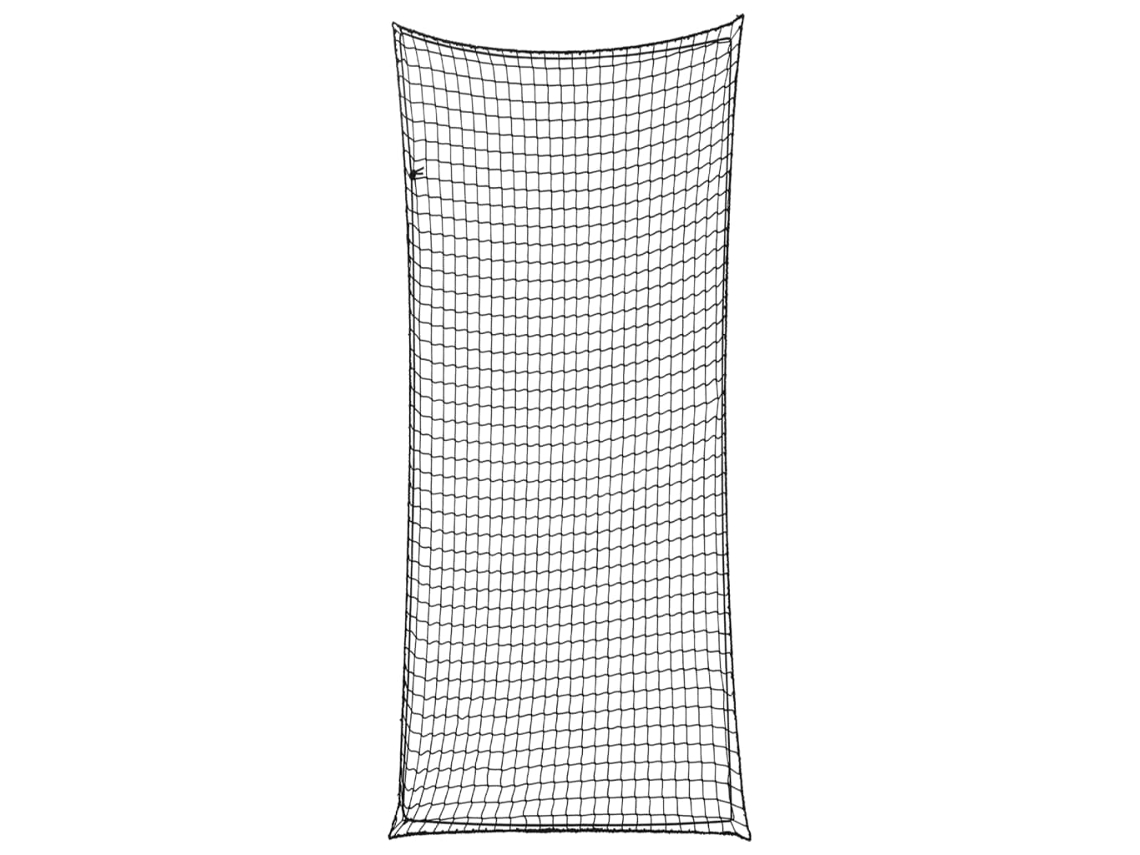 Vidaxl Rede Para Reboque Com Corda Elástica 8x3,5 M Pp Preto