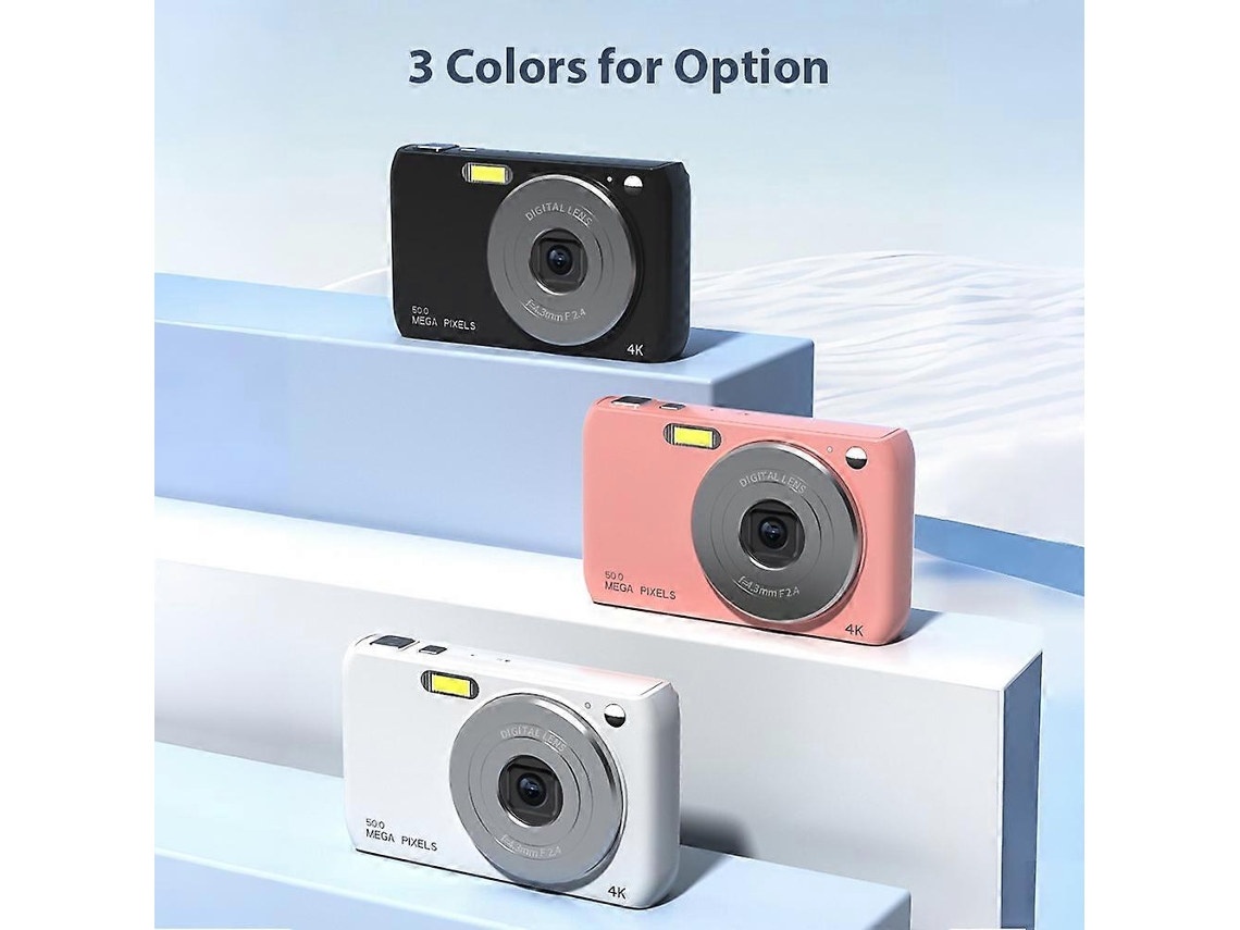 Câmara Digital 4k 50mp Ecrã 2,88 Polegadas Zoom 16x Autofoco Estabilização