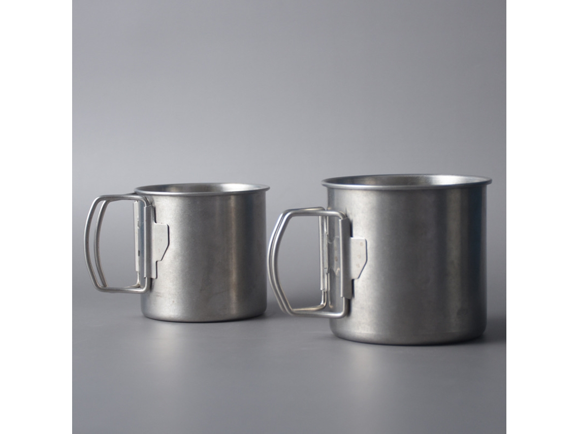 Caneca De Acampamento Portátil Ultraleve, Talheres Para Áreas Externas, Xícara De Chá Com Alça Dobrável Brilvibera