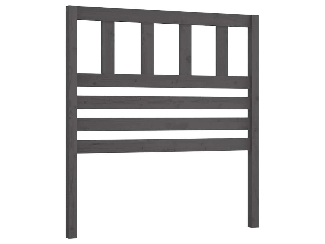 Cabeceira 81x4x100 Cm Pinho Maciço Cinzento MAISON EXCLUSIVE