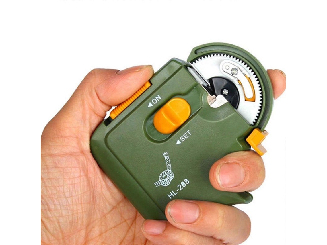 Máquina Automática Para Atar Anzuelos De Pesca Electrónica Con Motor De Alta Torque Y Baterías Aaa Verde