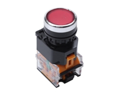 Interruptor Momentâneo de Alta Resistencia La38 11/203 de Doble Polo, Contactos Apilables, Vermelho, 4 Terminais, Selado Contra Sujeira Rojo