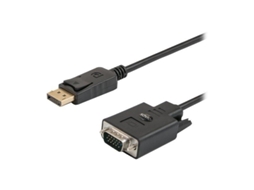 Cabo De Tela Displayport Para Hd 15 (m) 1.8 M Com Parafusos De Ajuste Savio Cl 92 (m)