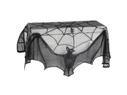Foulard Decoração Halloween Teia De Aranha Morcego Para Lareira