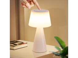 Abajur De Mesa Com Bateria Solar, Abajur De Cabeceira Sem Fio Led 3600mha, Recarregável, Regulável Por Toque, Lâmpada Branca Com Bateria Usb Nettlife