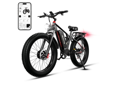 Bicicleta Eléctrica DUOTTS S26 750W*2 20Ah Bateria SAMSUNG 55KM/H Motor Duplo