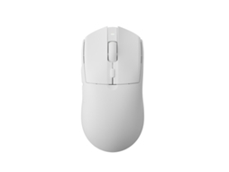 Rato Yizhood Aj139pro Sem Fio Para Mãos Médias Grandes 26000 Dpi 2.4g Conexão De Modo Duplo Com Fio Bateria De 300mah Branco