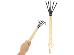 Ancinho de Mão: Ferramenta Manual Leve, Feita de Aço Carbono Médio, com 5 Dentes e Cabo de Madeira Ergonômico para CHABERLU