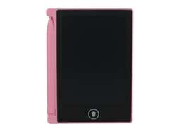 Quadro de Escrita Lcd, Brinquedo Eletrônico de Desenho para Criançastela Monocromática Rosa de 4,5 Polegadas CHENNNLS
