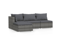 Garden Lounge Set, Garden Lounge Sets Vidaxl Cinzeto Rattan / Vime (n/a)