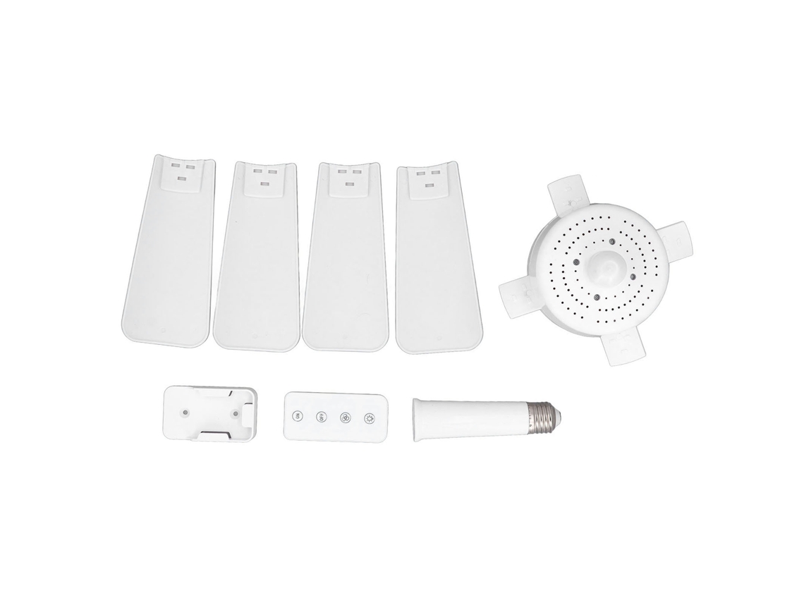Lâmpada Ventilador Tomada 4 Pás Led YURU