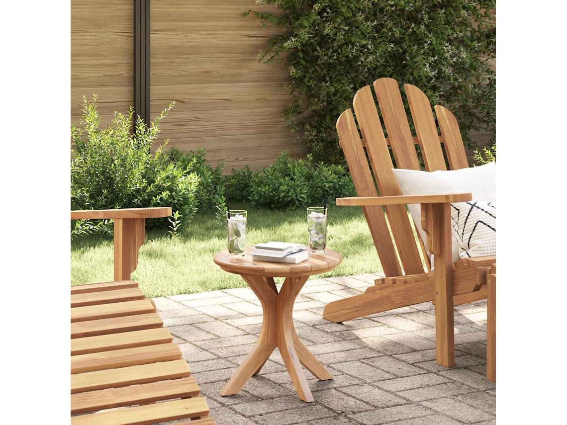 Vidaxl Mesa Lateral Castanho 40 X 40 X 41 Cm Madeira De Teca Sólida